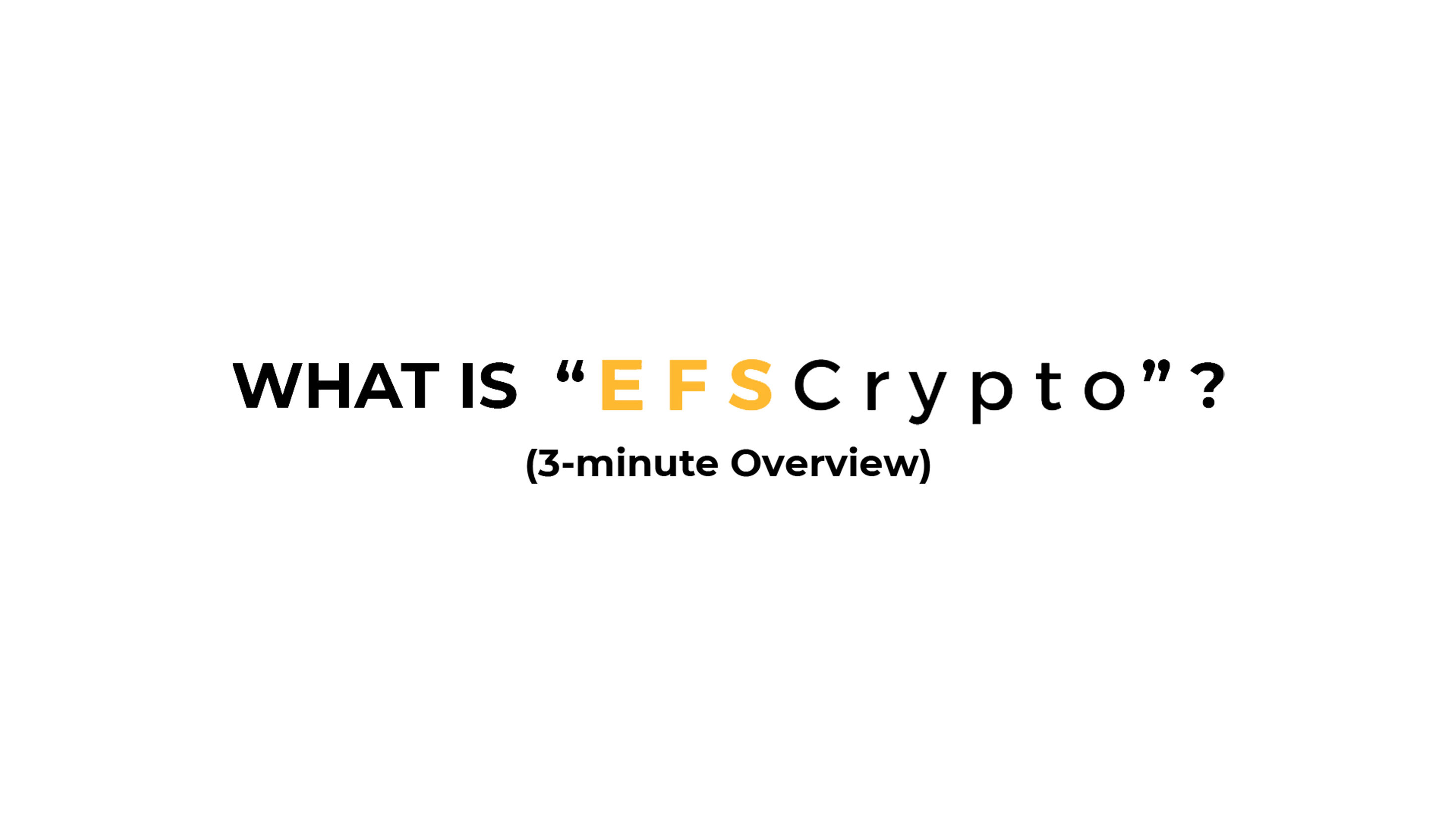 New EFS Crypto Trailer